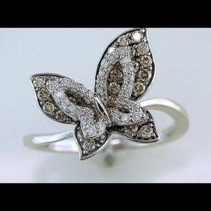 LeVian Chocolate&Vanilla Diamond Ring 14kWhite